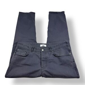 SPOKE Fives Build B Dark Gray Cotton Elastane Mens Casual Pants Waist 35x28